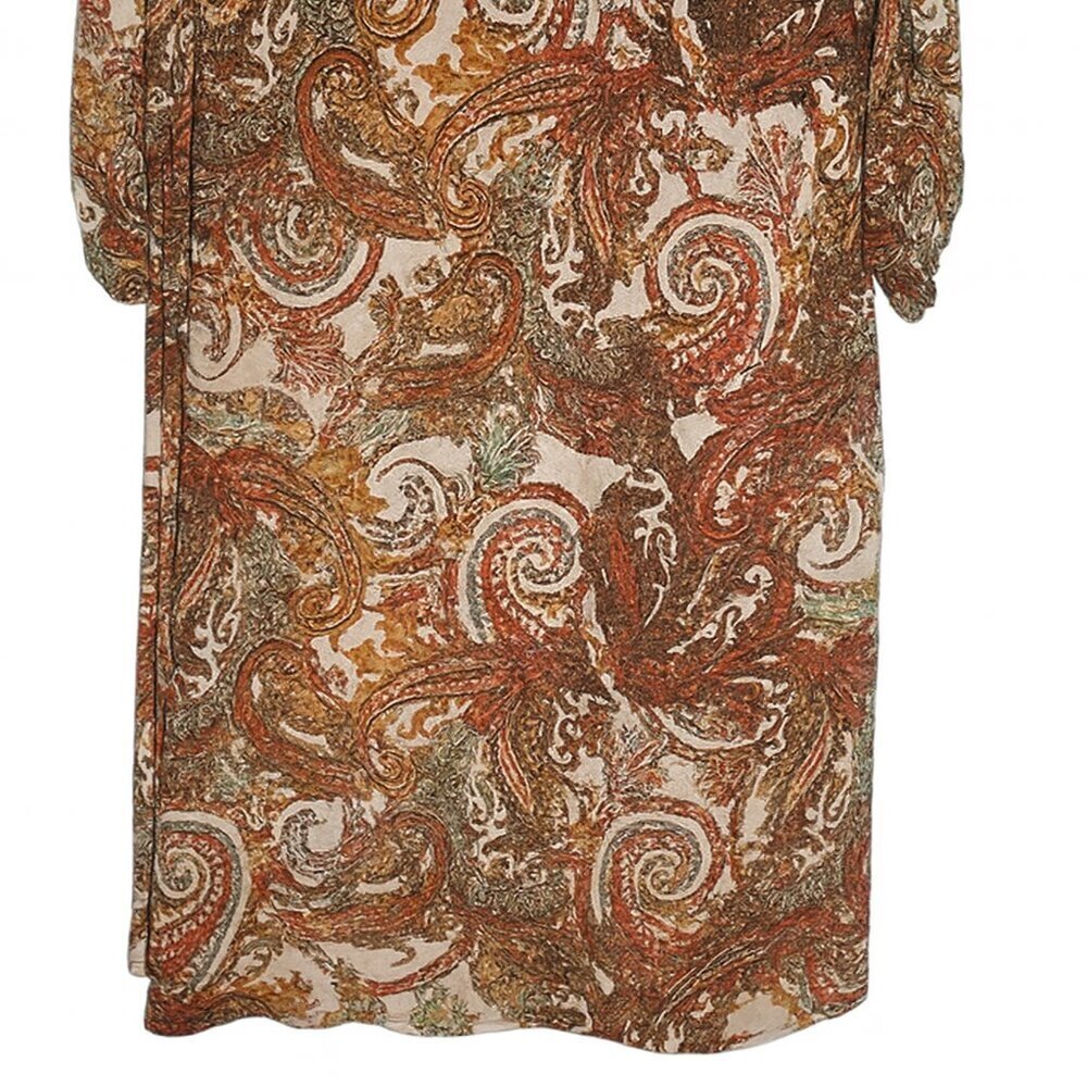 Cato Plus Size Paisley Print Dress 22/24 – 3/4 Sleeve, Stretch, Versatile, Boho - Picture 2 of 7